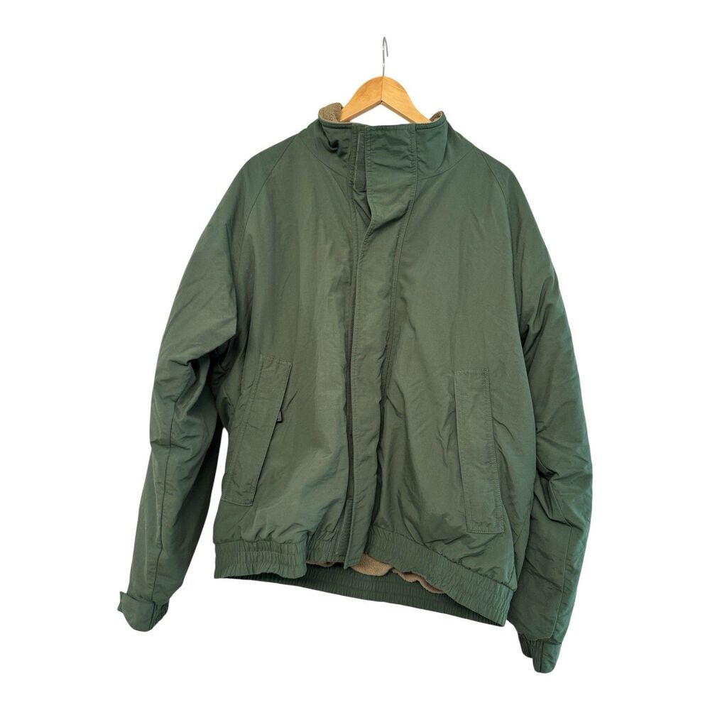 Vintage Cabelas Gore-Tex Northern Lite Fleece Lined Green Bomber Jacket Men's L